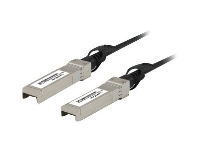 LevelOne DAC-0105 InfiniBand/Glasfaserkabel 5 m SFP+ Schwarz, Edelstahl