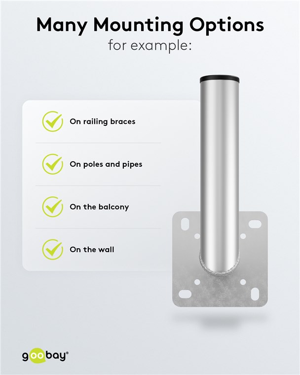Aluminium Sat-Schüssel-Wandhalterung, 350 mm Wandabstand Aluminium Sat-Schüssel-Wandhalterung, 350 mm Wandabstand