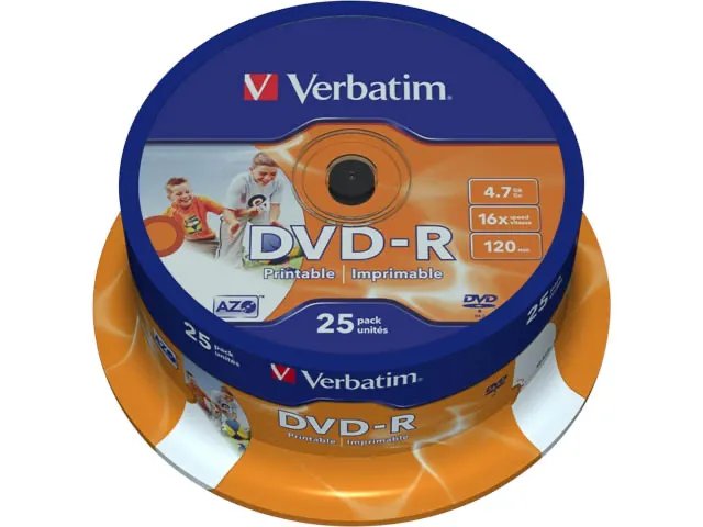 Verbatim 43538 DVD-Rohling 4,7 GB DVD-R 25 Stück(e)