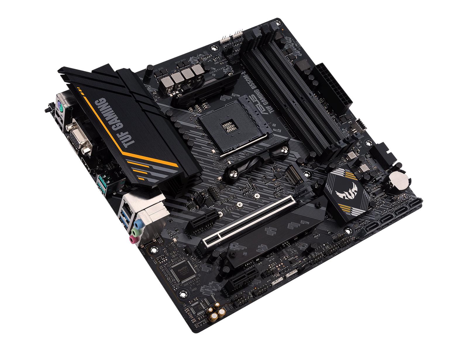 ASUS TUF GAMING B550M-E - Motherboard - micro ATX - Socket AM4 - AMD B550 Chipsatz - USB-C Gen1, USB 3.2 Gen 1, USB 3.2 Gen 2 - Gigabit LAN - Onboard-Grafik (CPU erforderlich)