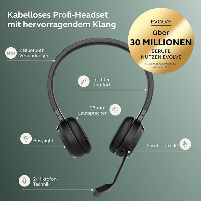 Jabra Evolve 65 TE Stereo - Headset - On-Ear Jabra Evolve 65 TE Stereo - Headset - On-Ear