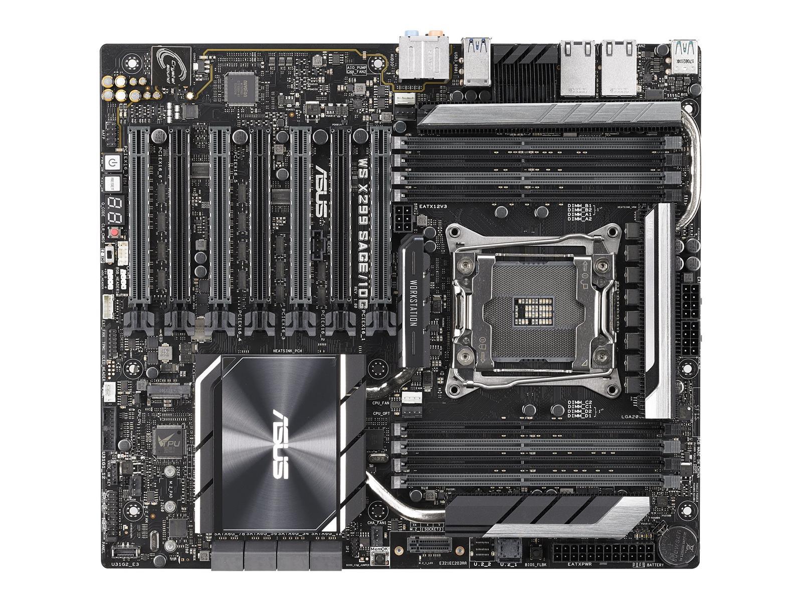 ASUS WS X299 SAGE/10G Intel® X299 LGA 2066 (Socket R4) SSI CEB