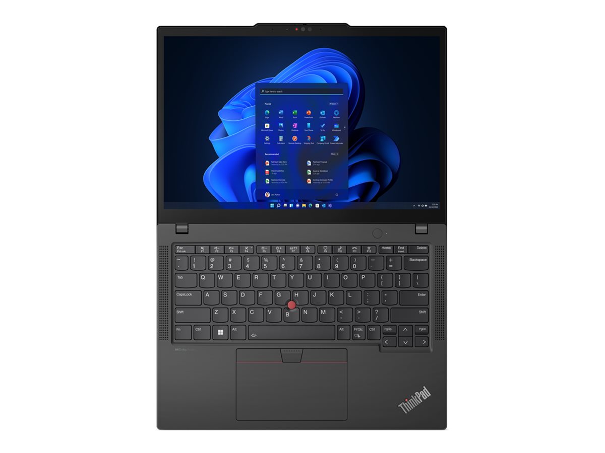 Lenovo ThinkPad X13 Gen 4 21EX - 180°-Scharnierdesign - Intel Core i7 1355U / 1.7 GHz - Evo - Win 11 Pro - Intel Iris Xe Grafikkarte - 16 GB RAM - 1 TB SSD TCG Opal Encryption 2, NVMe - 33.8 cm (13.3")