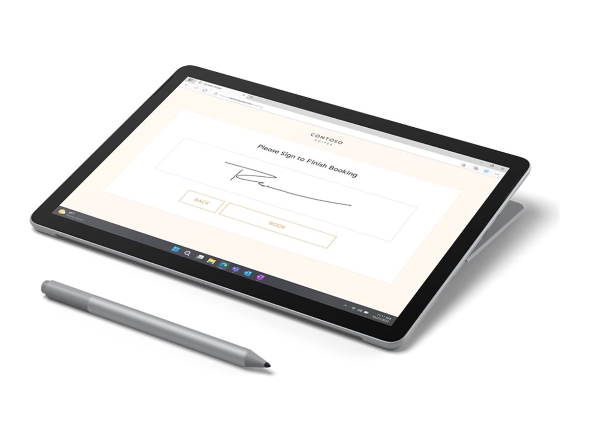 Microsoft Surface Go 4 for Business - Tablet - Intel N-series N200 - Win 10 Pro - UHD Graphics - 8 GB RAM - 256 GB SSD UFS - 26.7 cm (10.5")