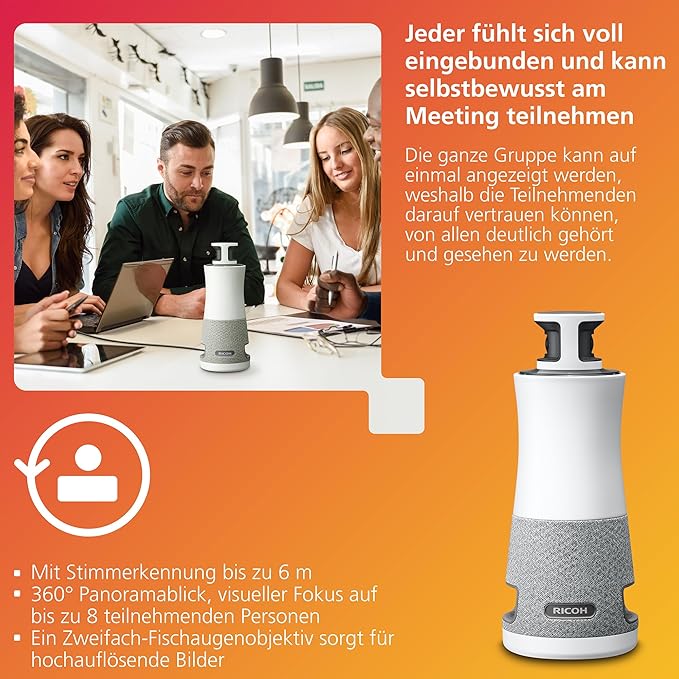 RICOH Meeting 360 V2 3-in1,360°,P&P Konferenzkamera/Mic/Lsp.