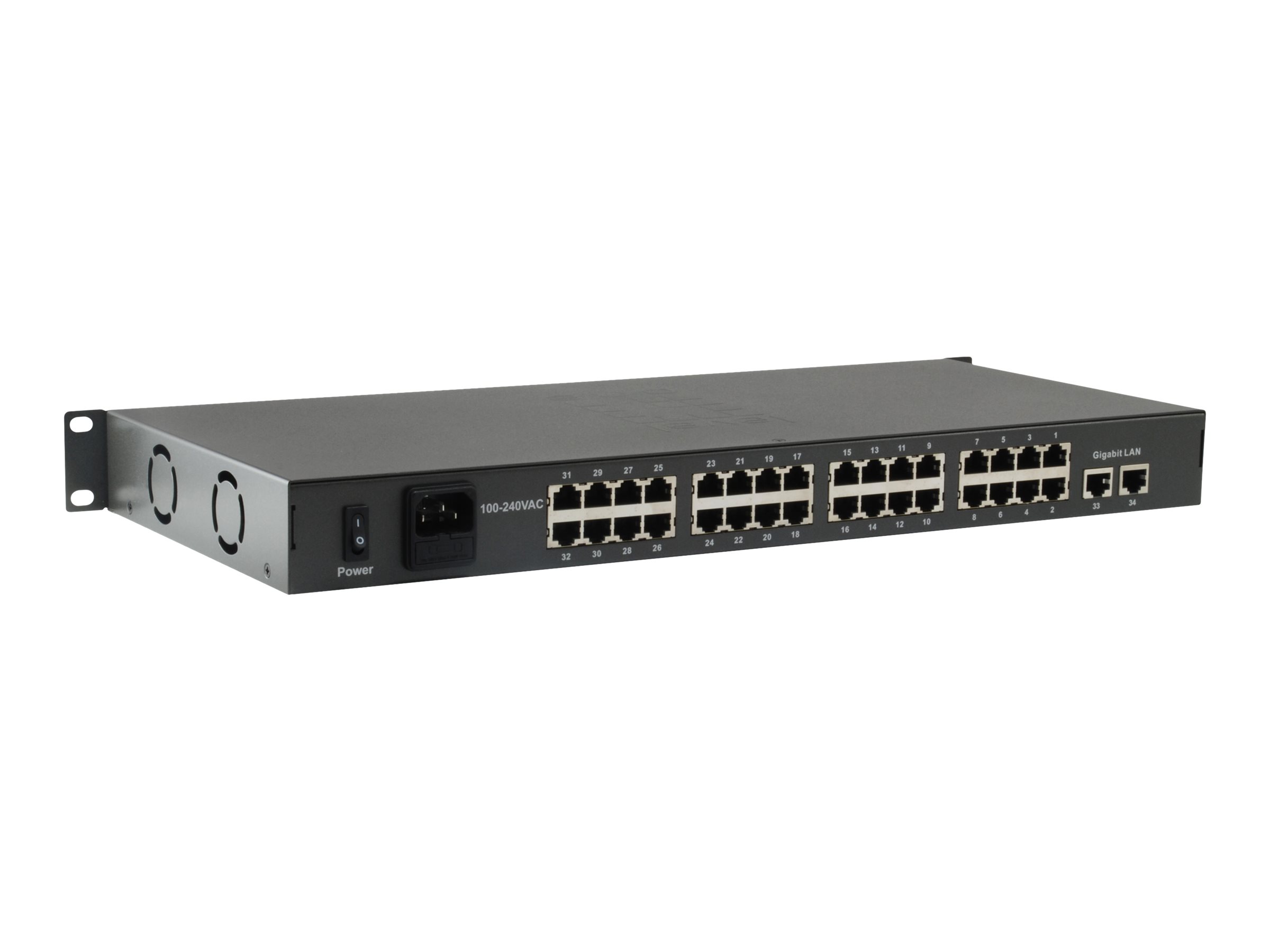LevelOne FGP-3400W760 Netzwerk-Switch Unmanaged Fast Ethernet (10/100) Power over Ethernet (PoE) Schwarz