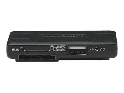 Manhattan Hi-Speed USB Combo Hub - Kartenleser - 42-in-1 (MS, MS PRO, MMC, SD, MS Duo, MS PRO Duo, RS-MMC, MMCmobile, microSD, MMCplus, SDHC, MS Micro, microSDHC, MS PRO-HG Duo)