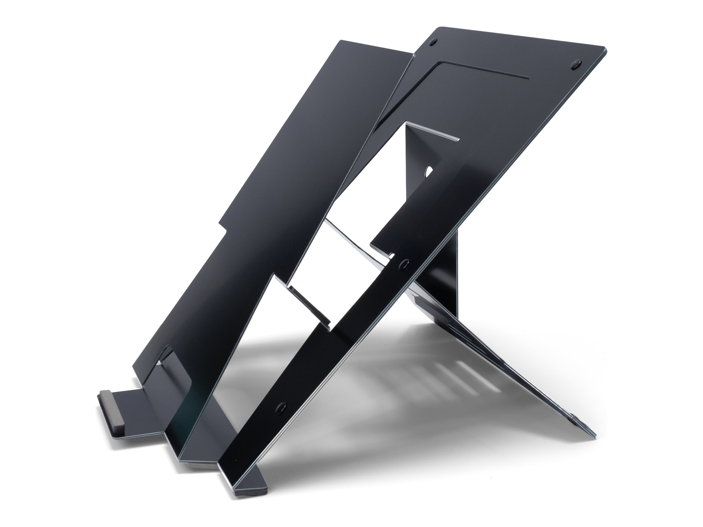 R-Go Tools Laptopständer R-Go Riser Document, ergonomisch, faltbar und einstellbar, mit Dokumentenhalter, AGR-zertifiziert, schwarz