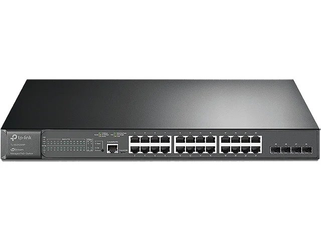 TP-Link Omada SG3428MP Netzwerk-Switch Managed L2+ Gigabit Ethernet (10/100/1000) Power over Ethernet (PoE) 1U Schwarz
