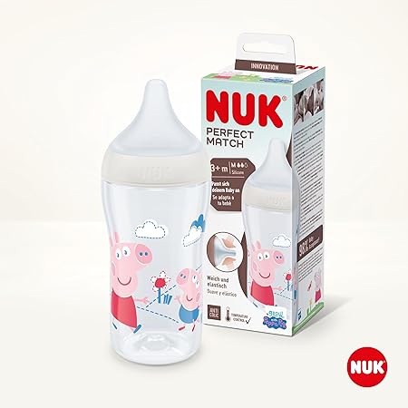 NUK Perfect Match Peppa Pig PP Flasche 260ml, weiß