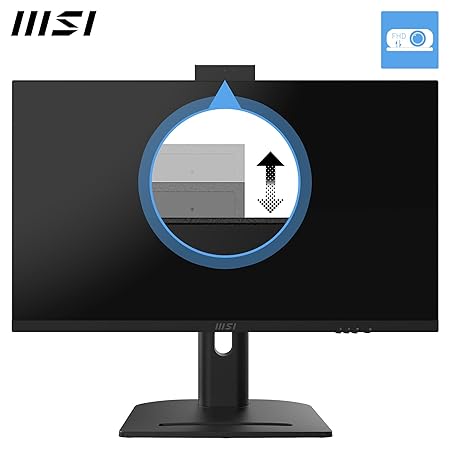 MSI Modern AM273QP AI 1UM-006DE - All in One PC, Intel Core Ultra 7 Prozessor 155H, 27 Zoll, WQHD (2560x1440), 100Hz, 1TB SSD, 32GB DDR5, Webcam, Windows 11 Pro, Schwarz