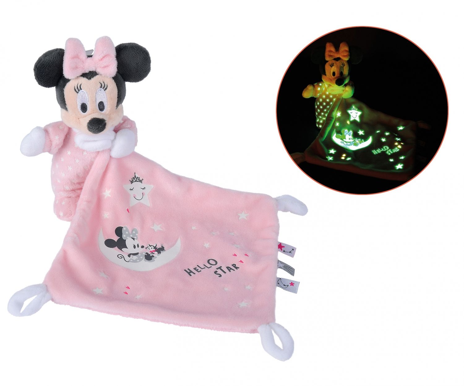 Disney Minnie GID Schmusetuch, Starry