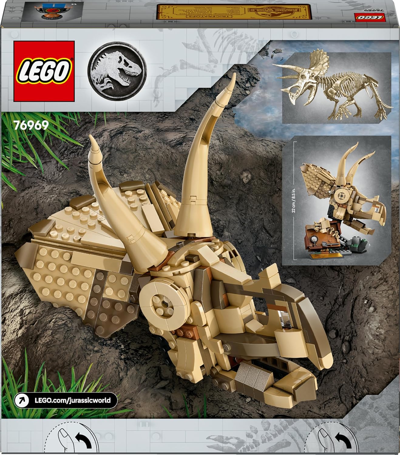 LEGO 76969 Jurassic World Dinosaurier-Fossilien: Triceratops