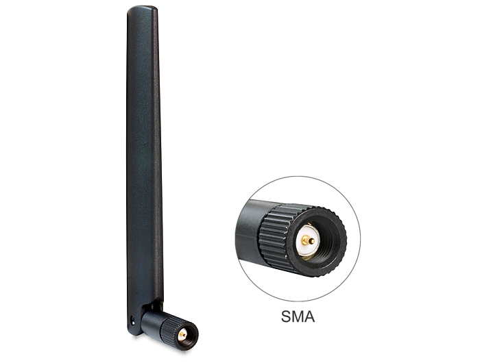 DeLOCK 88438 Netzwerk-Antenne RP-SMA 4,5 dBi