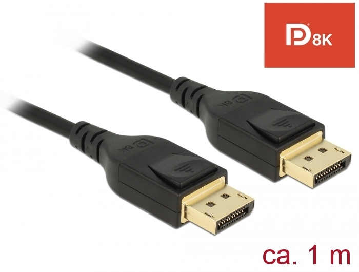 DeLOCK 85658 DisplayPort-Kabel 1 m Schwarz