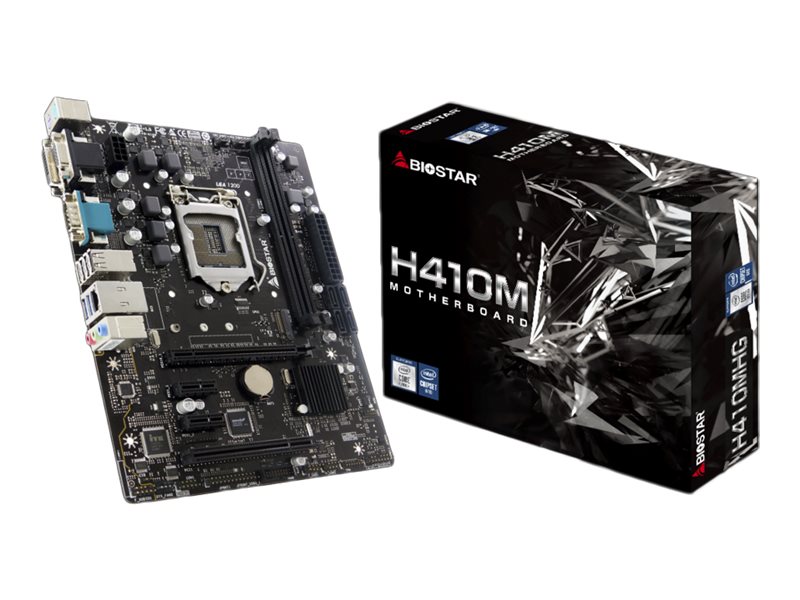 Biostar H410MHG - Motherboard - micro ATX - LGA1200-Sockel - H410 Chipsatz - USB 3.2 Gen 1 - Gigabit LAN - Onboard-Grafik (CPU erforderlich)