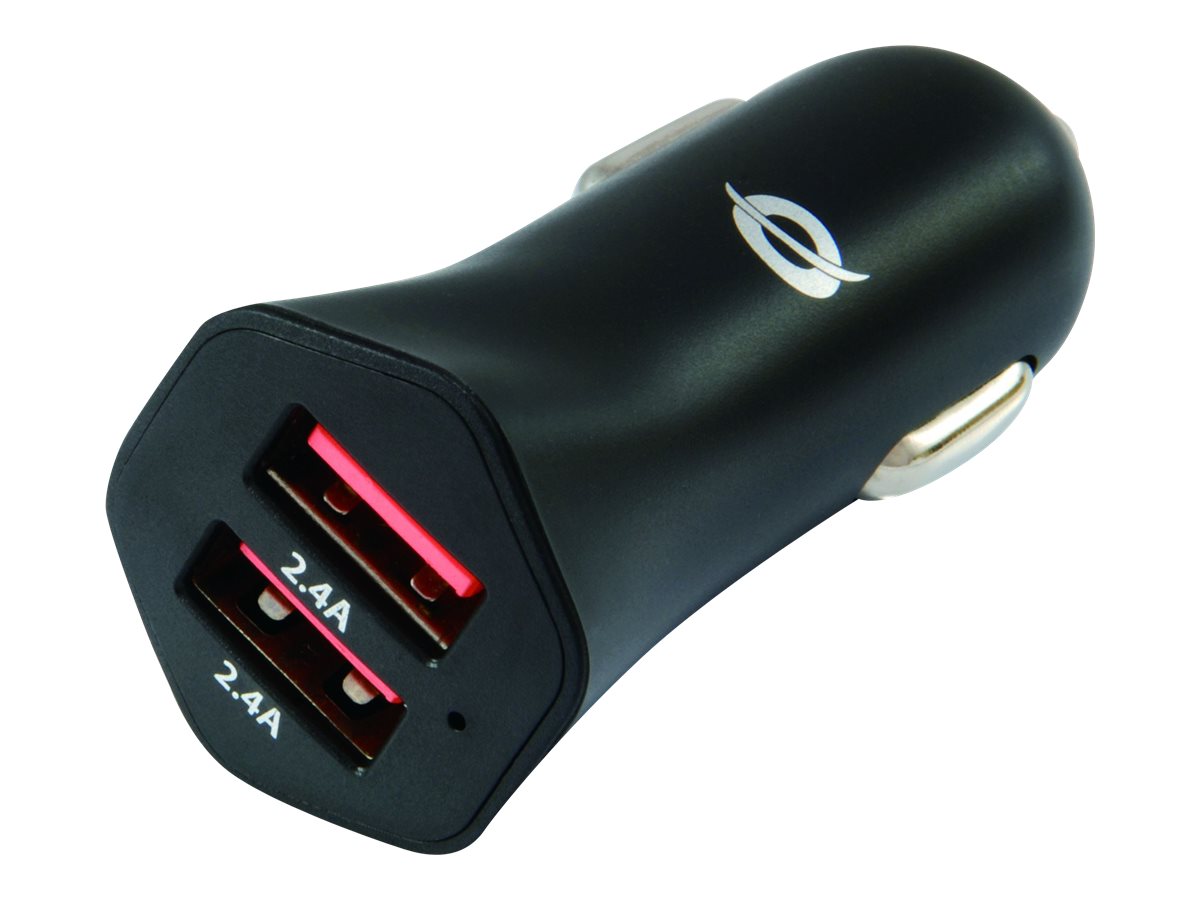 Conceptronic CARDEN04B 2-Port 24W USB-KFZ-Ladegerät