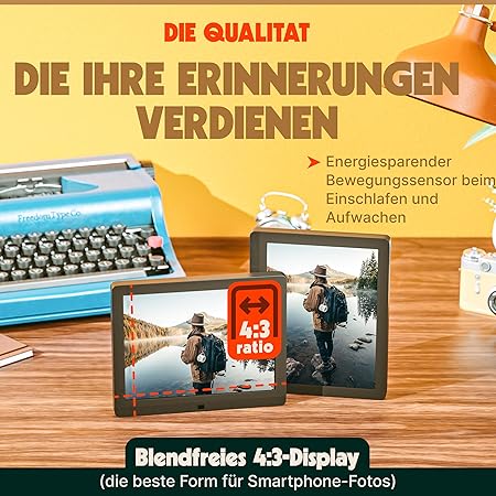 Pix-Star Digitaler Bilderrahmen 10" /1xUSB/Black