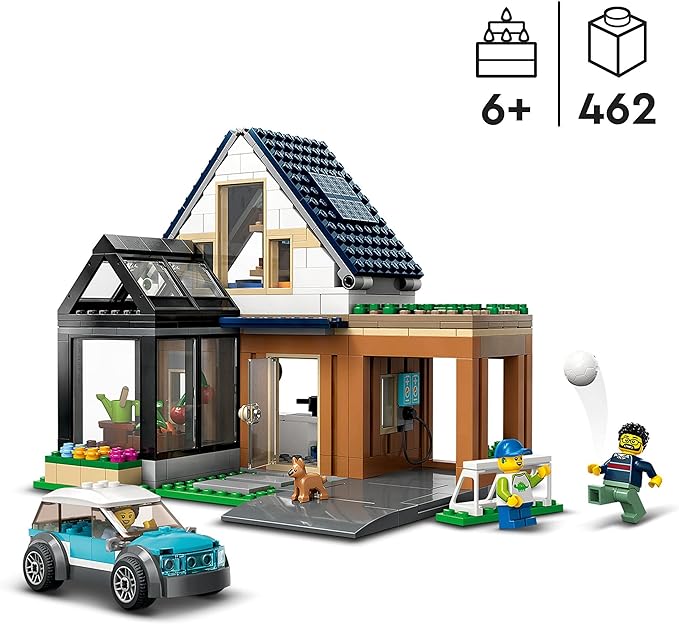 LEGO City   Familienhaus mit    Elektroauto           60398