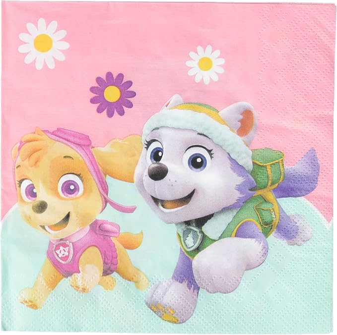 Paw Patrol - Skye & Everest - 20 Papierservietten (2-lagig) 33x33cm