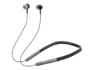 Manhattan Sound Science In-Ear Bluetooth-Sportheadset mit Nackenbügel, Bluetooth 5.0 + EDR, In-Ear-Design, omnidirektionales Mikrofon, integrierte Bedienelemente, schwarz