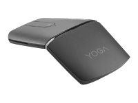 Lenovo Yoga Mouse with Laser Presenter - Maus/Fernbedienung - optisch - 4 Tasten - kabellos - 2.4 GHz, Bluetooth 5.0 - kabelloser Empfänger (USB)