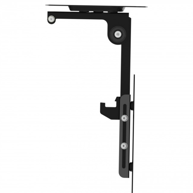 Techly Befestigungskit (Deckenhalterung) - für LCD TV - Stahl - Schwarz - Bildschirmgröße: 43.2-94 cm (17"-37")