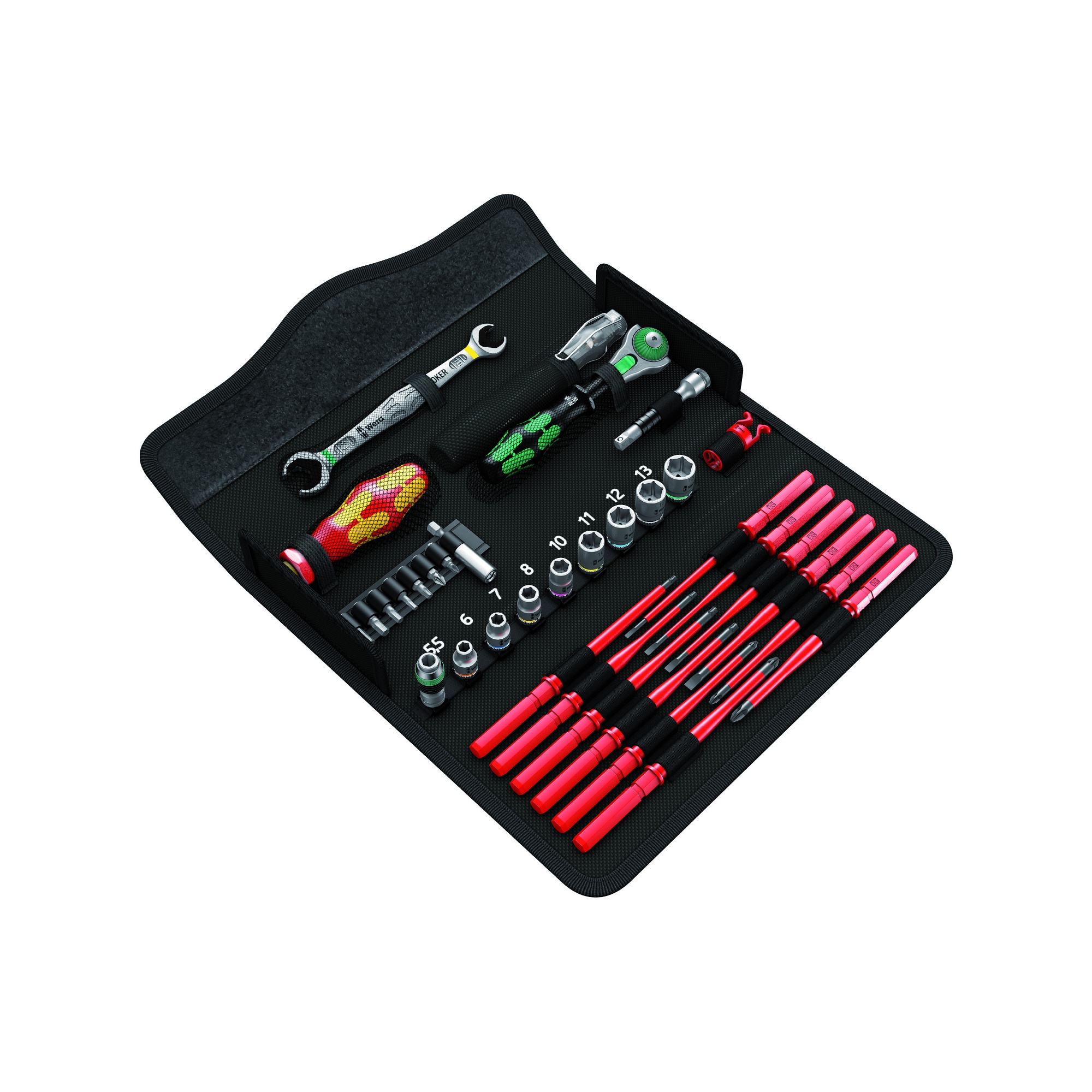 Wera Kraftform Kompakt W1 Wartung, KK W1 Werkzeugset, 35-teilig