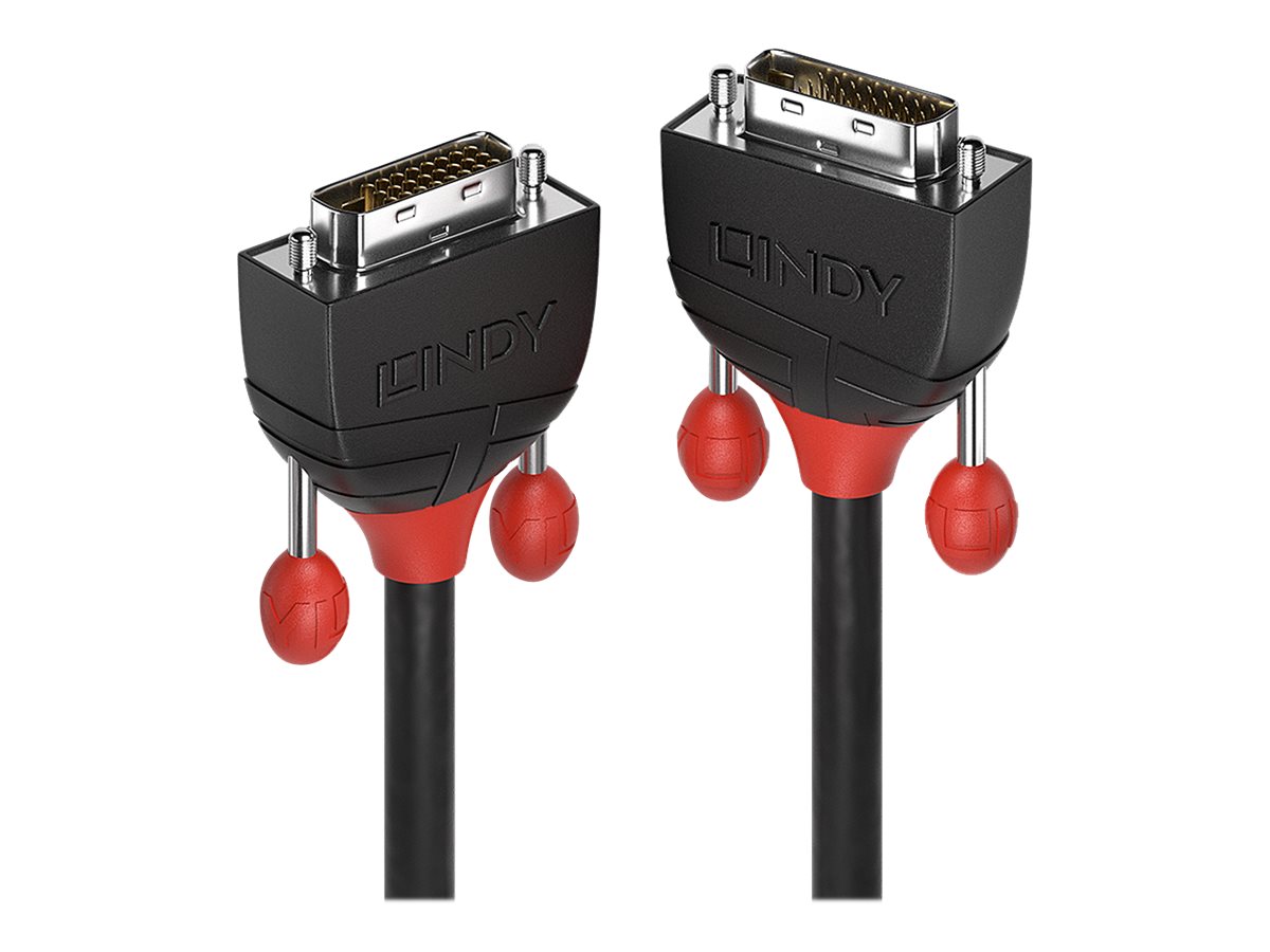 Lindy 36251 DVI-Kabel 1 m DVI-D Schwarz, Rot