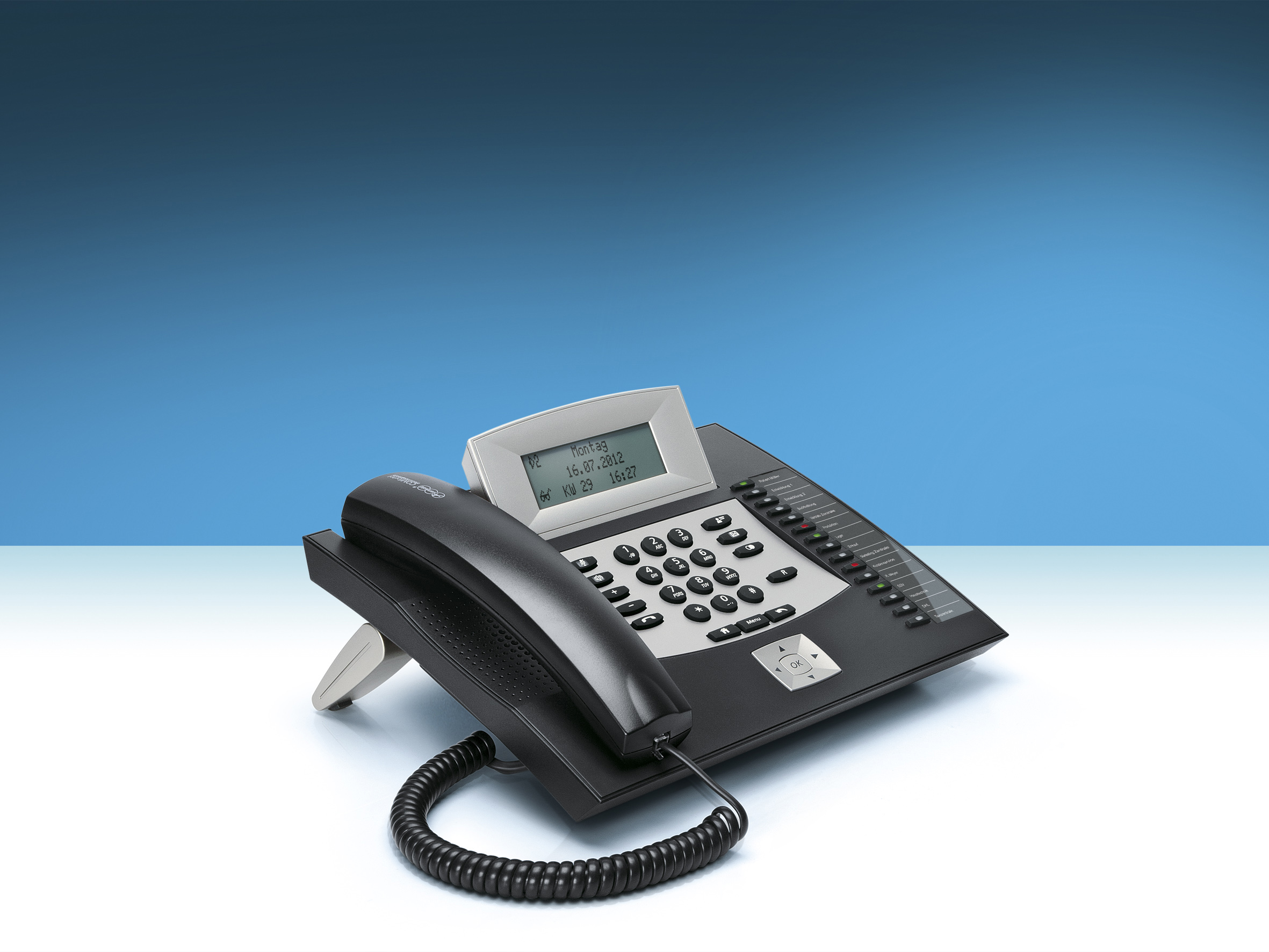 AUERSWALD Telefon COMfortel 1600 ISDN schwarz