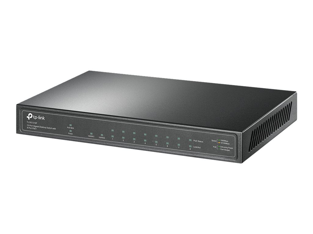 TP-Link TL-SG1210P Netzwerk-Switch Unmanaged Gigabit Ethernet (10/100/1000) Power over Ethernet (PoE) Grau TP-Link TL-SG1210P Netzwerk-Switch Unmanaged Gigabit Ethernet (10/100/1000) Power over Ethernet (PoE) Grau