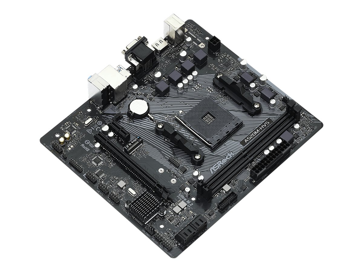 Asrock A520M-HVS AMD A520 Sockel AM4 micro ATX
