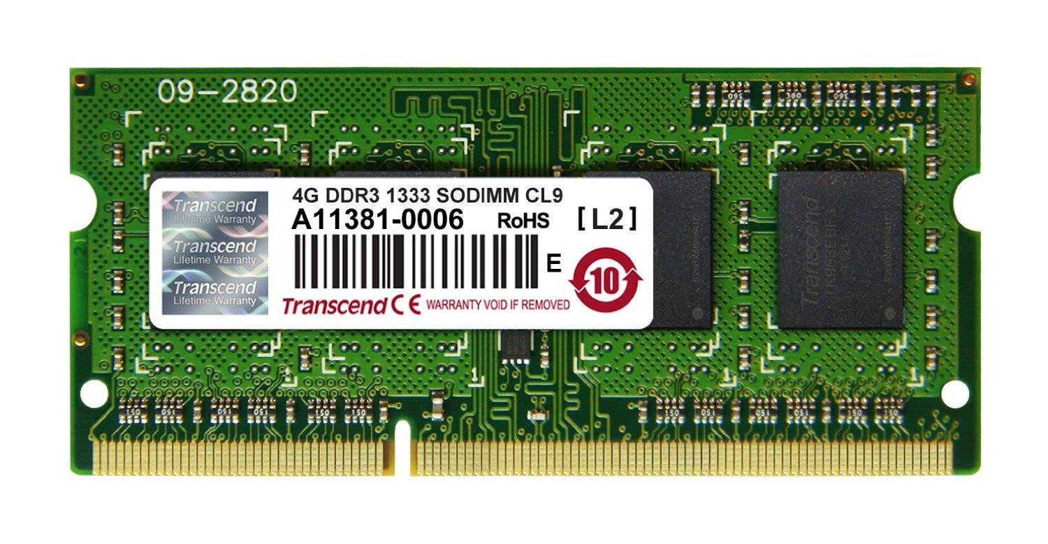Transcend JetRam 4GB DDR3-1333 667MHz Speichermodul 1 x 4 GB 1333 MHz