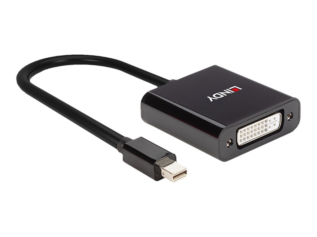 Lindy 41736 Kabeladapter Mini DisplayPort DVI-D Schwarz
