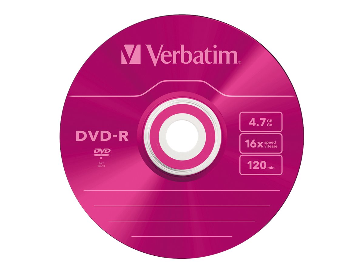 Verbatim DVD-R Colour 4,7 GB 5 Stück(e) Verbatim DVD-R Colour 4,7 GB 5 Stück(e)