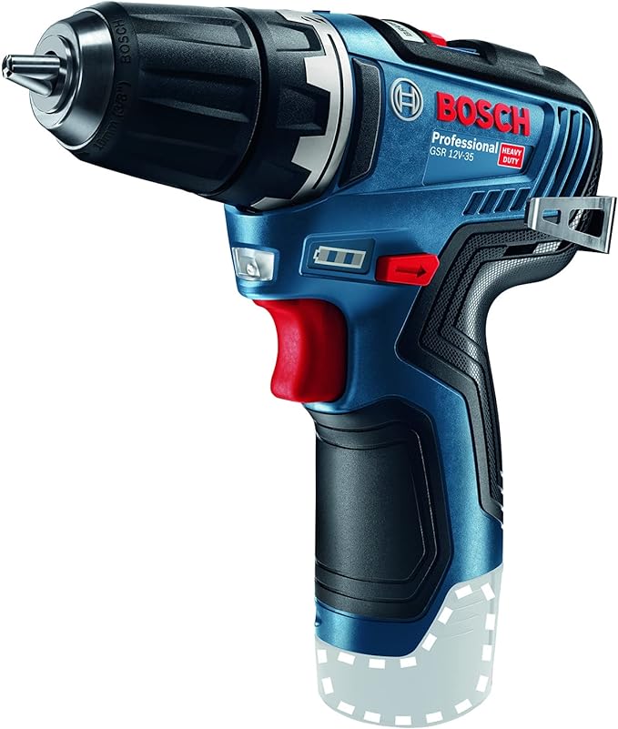 Bosch GSR 12V-35 Professional 1750 RPM Schwarz, Blau