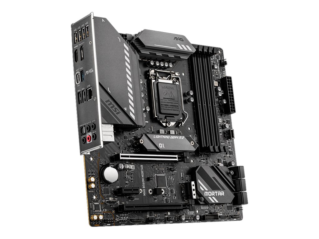 MSI MAG B560M MORTAR - Motherboard - micro ATX - LGA1200-Sockel - B560 Chipsatz - USB-C Gen2, USB 3.2 Gen 1, USB-C Gen 2x2 - 2.5 Gigabit LAN - Onboard-Grafik (CPU erforderlich)