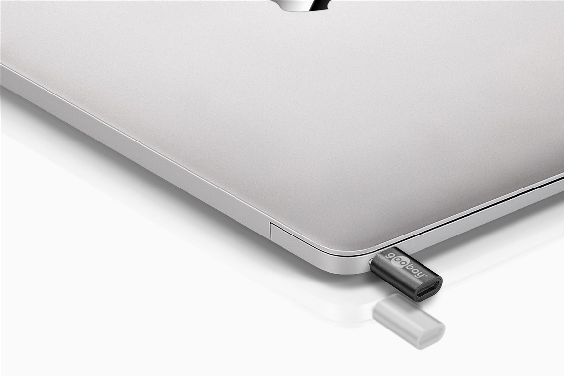 Adapter USB-C™ auf USB 2.0 Micro-B, grau