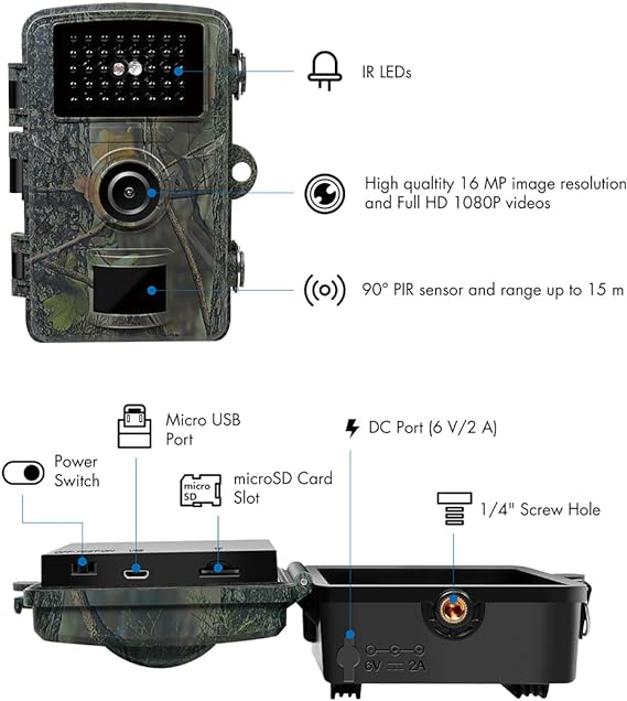 Logilink Wildkamera Nachtsicht,Wärme-&Bewegungsauslöser IP66 Logilink Wildkamera Nachtsicht,Wärme-&Bewegungsauslöser IP66