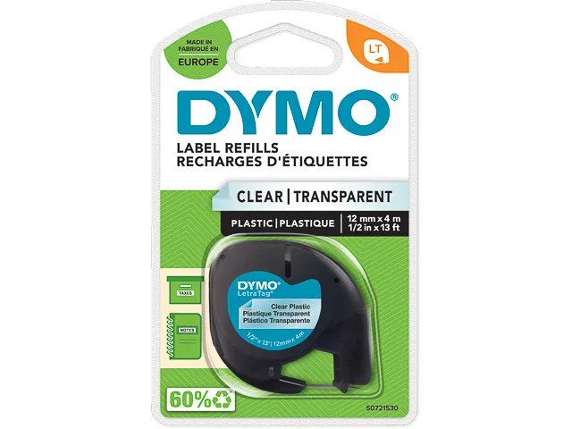DYMO ® LetraTag® Kunststoff Etiketten - 12mm DYMO ® LetraTag® Kunststoff Etiketten - 12mm