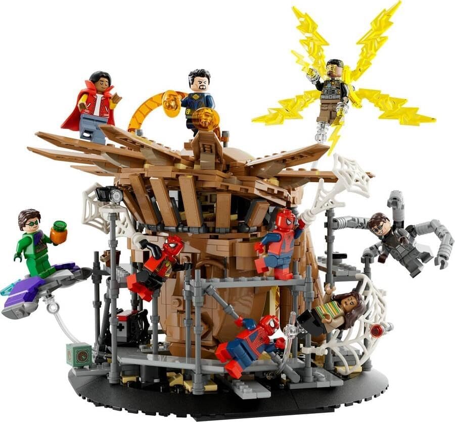 LEGO 76261 Marvel Spider-Mans großer Showdown, Spider-Man: No Way Home-Set mit 3 Peter Parker-Minifiguren sowie Green Goblin, Electro, Sandman, Ned, Doctor Strange und MJ, Sammlermodell LEGO 76261 Marvel Spider-Mans großer Showdown, Spider-Man: No Way Home-Set mit 3 Peter Parker-Minifiguren sowie Green Goblin, Electro, Sandman, Ned, Doctor Strange und MJ, Sammlermodell