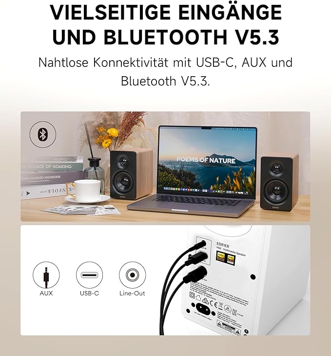Edifier M60 2.0 Bluetooth classic oak retail Edifier M60 2.0 Bluetooth classic oak retail