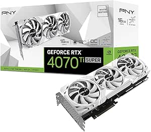 PNY VGA PNY GeForce® RTX 4070 TI SUPER 16GB VERTO Triple Fan OC WHITE