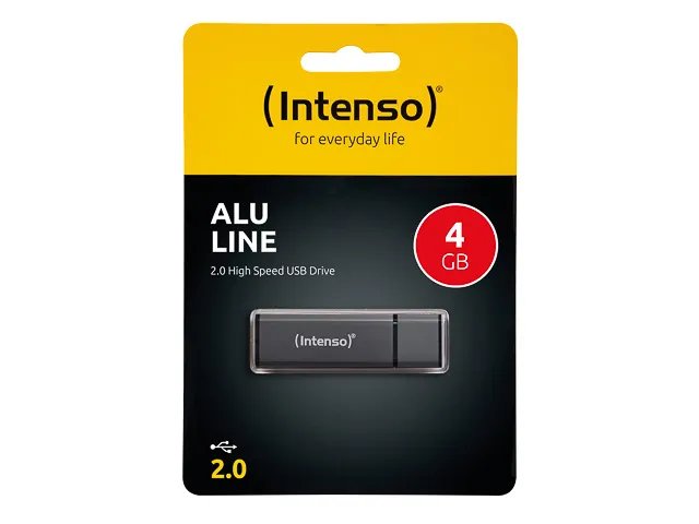 Intenso Alu Line USB-Stick 4 GB USB Typ-A 2.0 Anthrazit