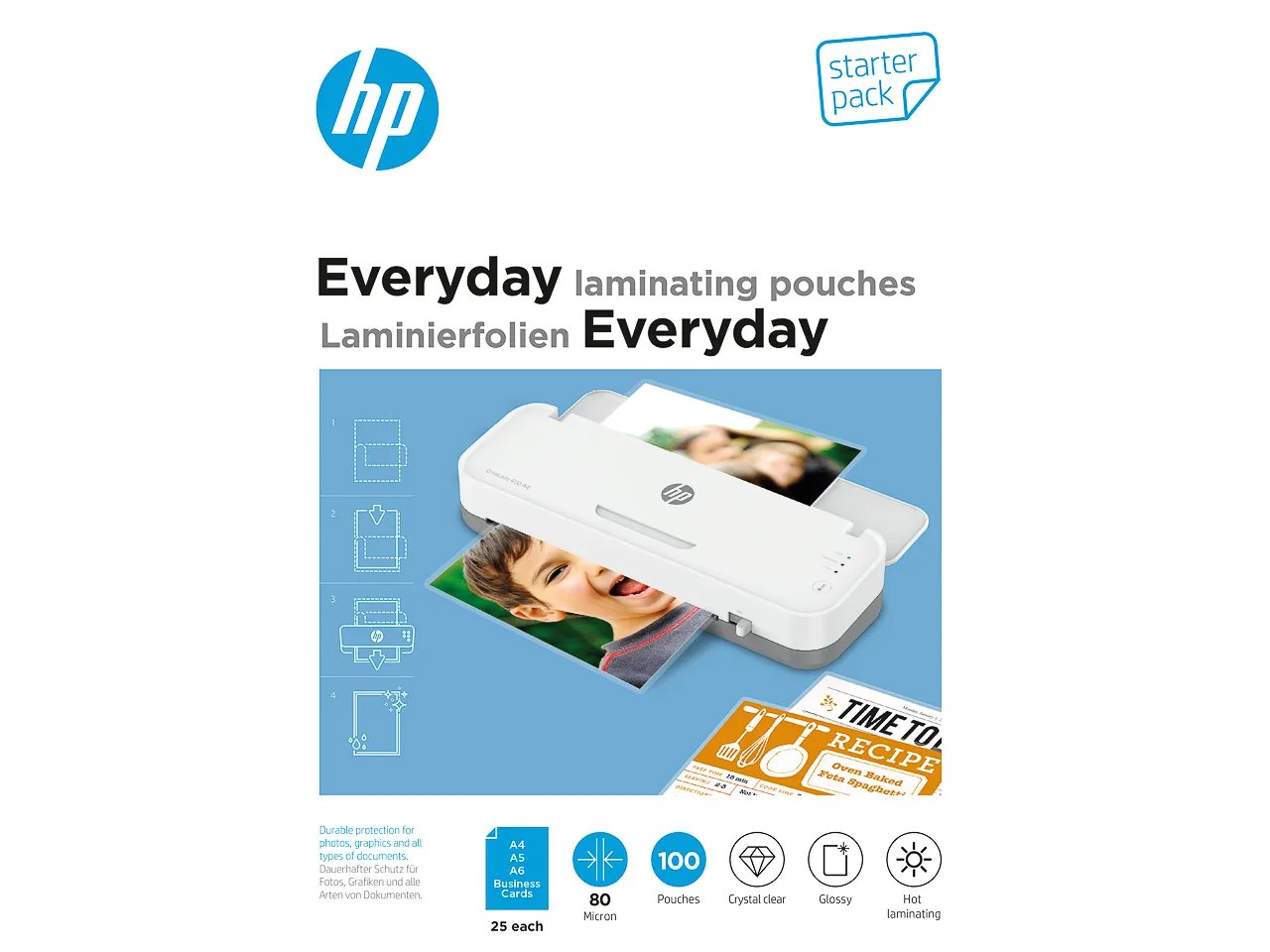 HP EVERYDAY LAMINIERFOLIEN STARTER SET