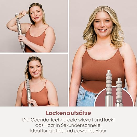 Shark 5in1 Haartrockner HD446SLEU Beige/Champagner Shark 5in1 Haartrockner HD446SLEU Beige/Champagner