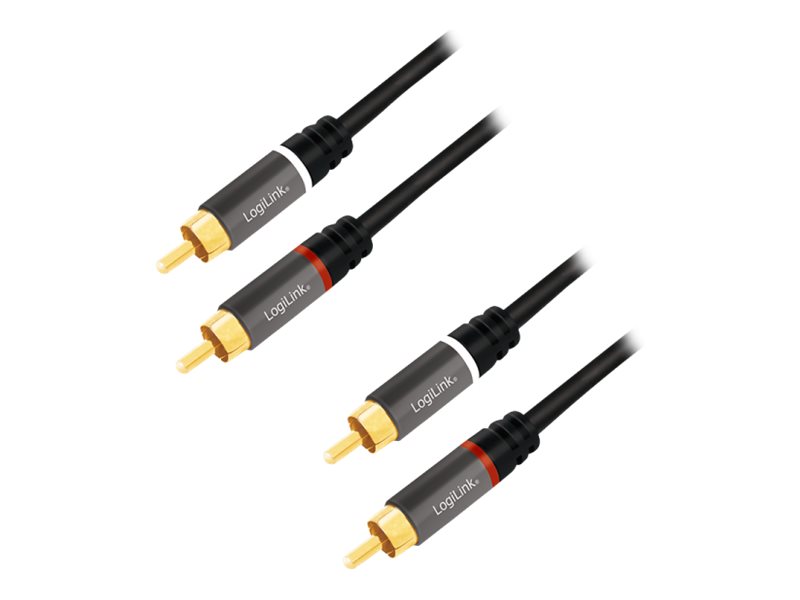 LogiLink Audiokabel - RCA x 2 männlich zu RCA x 2 männlich