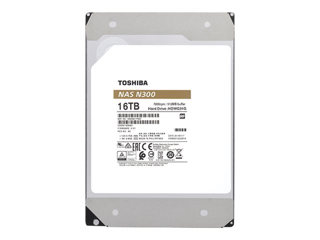 Toshiba N300 NAS - Festplatte - 16 TB - intern - 3.5" (8.9 cm)