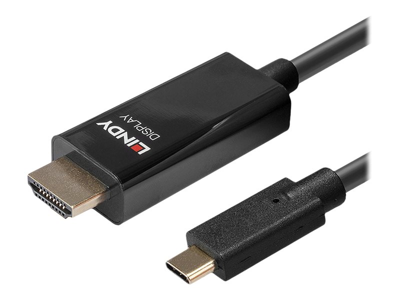 Lindy 43317 Videokabel-Adapter 10 m USB Typ-C HDMI Typ A (Standard) Schwarz