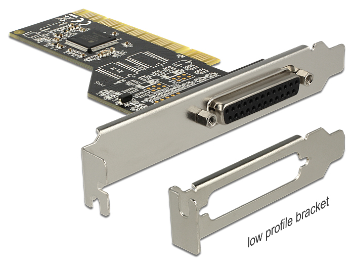 Delock PCI 1xParallel inkl. Low Profile Blende